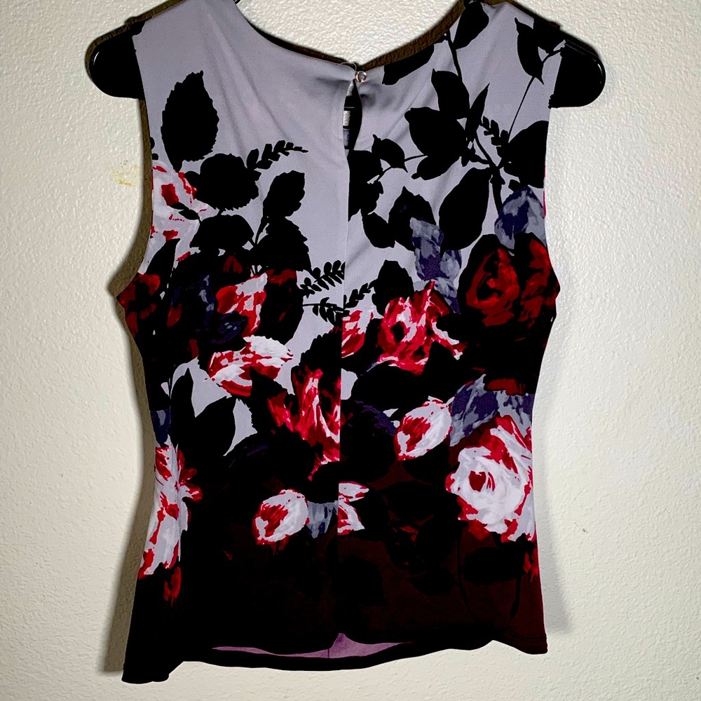 Calvin Klein Short Sleeve Blouse with Pattern